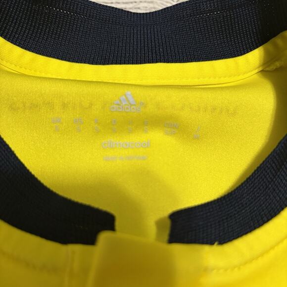 Adidas Colombia National Team Jersey Mens Size SM Yellow Soccer Futbol World Cup - Picture 6 of 7